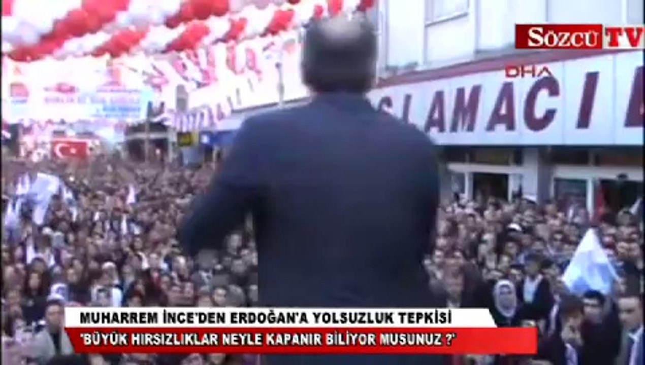Muharrem İnce'den Erdoğan'a yolsuzluk tepkisi