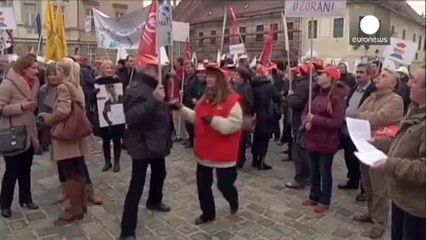 Croatia: protest held over labour law changes