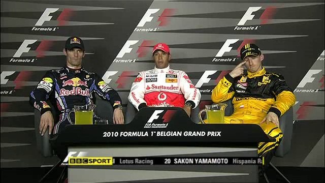 BBC F1 2010 Drivers' Press Conference (2010 Belgian Grand Prix)
