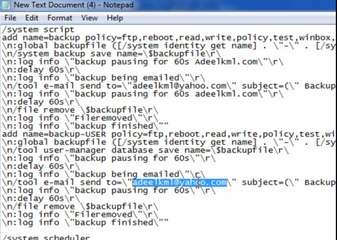 Mikroitk-Howto create and send Backup to E-mail ID automatically
