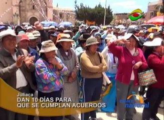 Tras suspender el paro contra la gestión del alcalde de San Román, David Mamani los dirigentes barriales le dan 10 días para que  la referida autoridad cumpla con los acuerdos firmados.