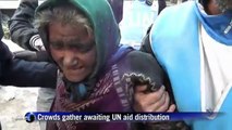 'Shocking' scenes in besieged Syria refugee camp