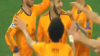 Karim Benzema goal _ Schalke vs Real Madrid, 26-02-2014 -