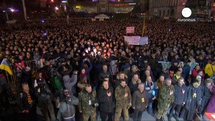 Ukraine: new government presented to the people in Kyiv's Independence Square