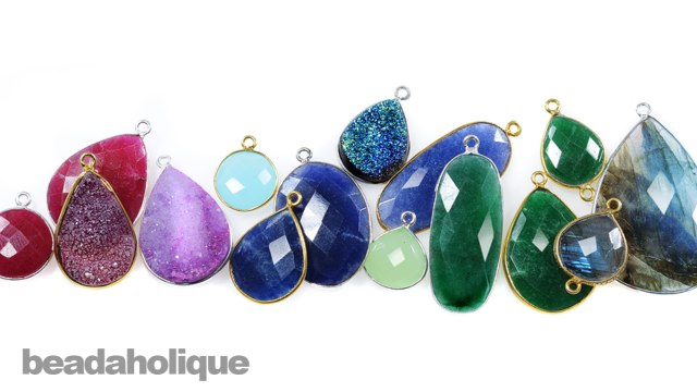 Product Spotlight: Gemstone Bezel Pendants and Links