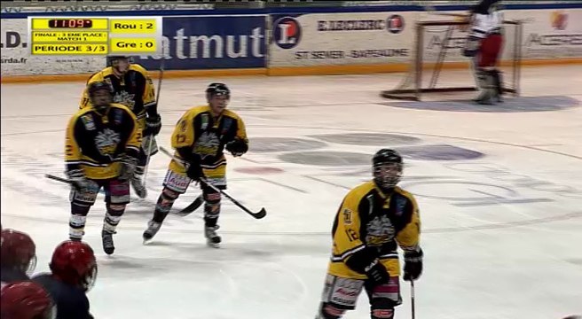 Match 1 de la Finale pour la 3 ème place : Espoirs Elite U22 : Rouen vs Grenoble : Période 3/3.