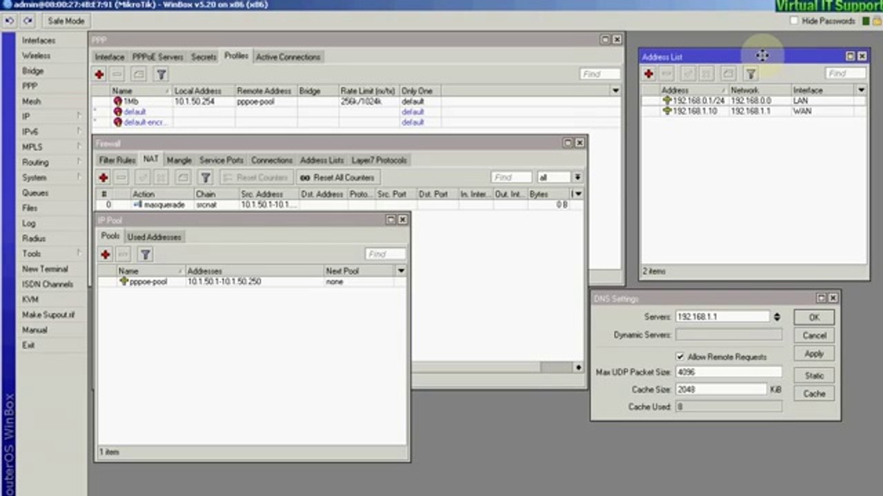 Mikrotik PPPoE Server