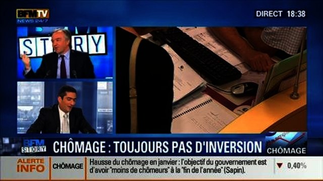 BFM Story: Chômage: toujours pas d'inversion de la courbe en janvier 2014 - 26/02