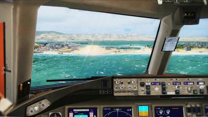 Descargar video: FSX Boeing 777 Cockpit Visual Manual Landing @ Gibraltar ( HD )