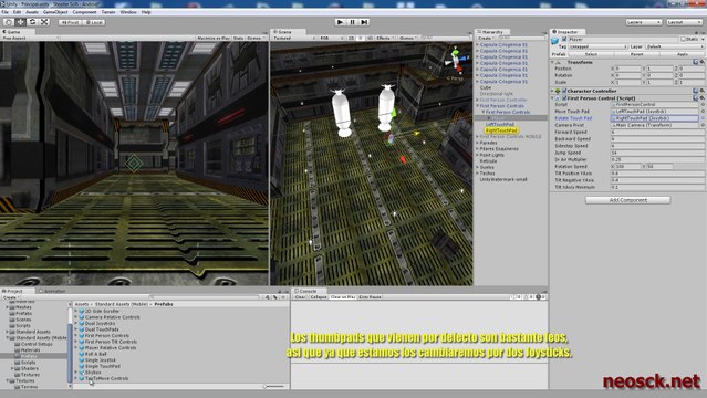 Tutorial Unity 3D - First Person Controller [Mobile assets]