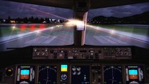 FSX Boeing 777 Cockpit Takeoff Corfu ( HD )