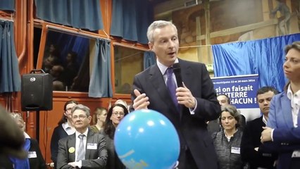 Présentation de la liste "Nanterre pour Chacun" de Camille Bedin, en présence de Bruno Le Maire et de Christian Dupuy. (ext.7)