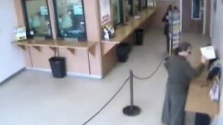 Truck Goes Inside The Bank