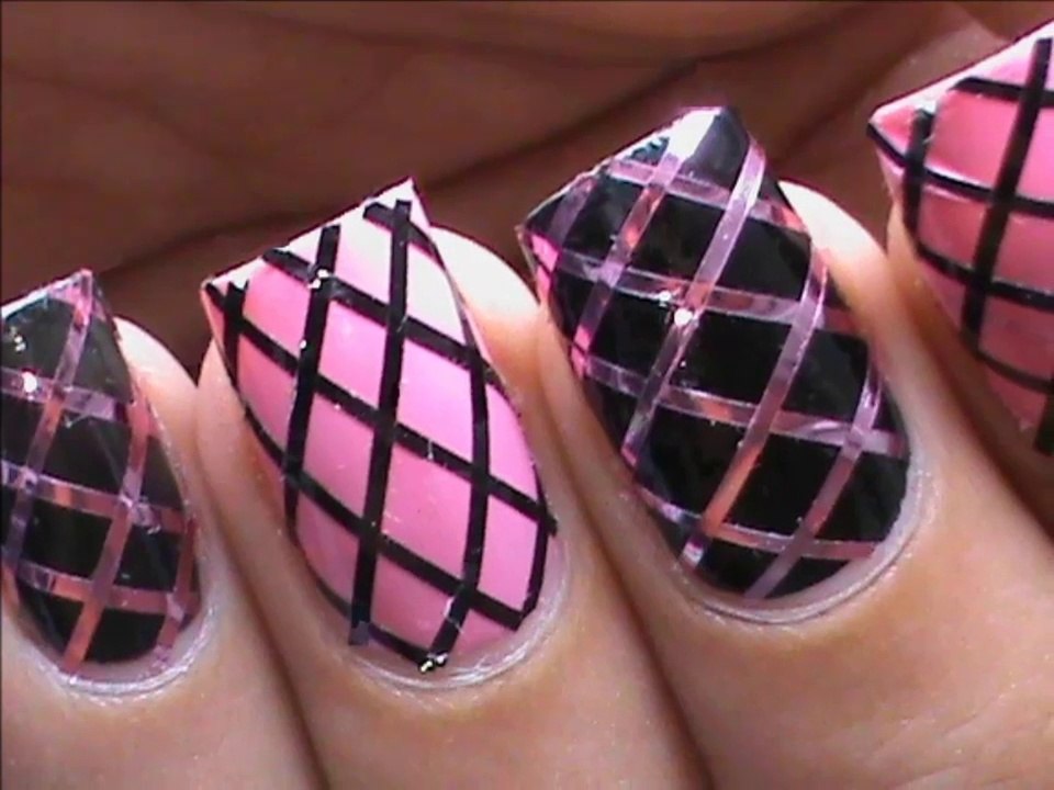 Striping tape nail art tutorial for beginners easy how to do nail art  striping tape tutorial video - video Dailymotion