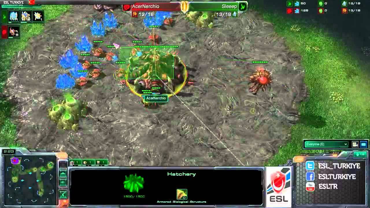 Türkiye - Polonya Starcraft 2 Sleeep vs Nerchio PvZ g2