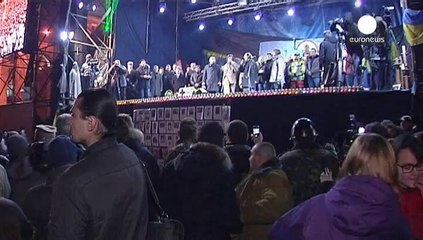 Frosty reception for Ukraine's new Prime Minister-designate in Maidan