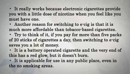 Best Reasons  for switching to the electronic cigarette