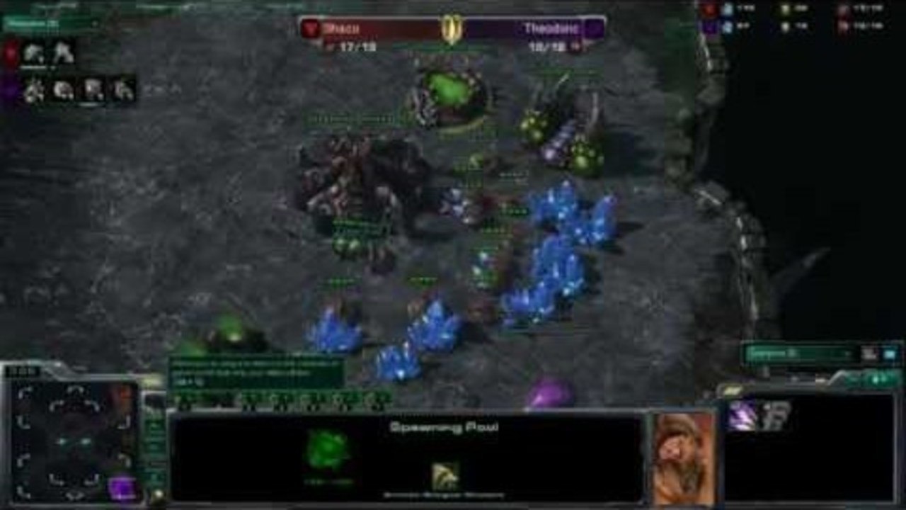 Shaco vs Theodoric TvZ g1 Starcraft Türkiye Canlı Anlatım