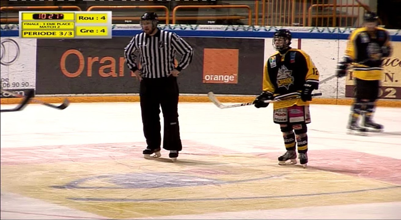 Match 2 de la Finale pour la 3 ème place : Espoirs Elite U22 : Rouen vs Grenoble : Période 3/3.