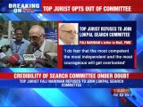 Top jurist refuses to join Lokpal search committee