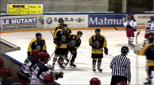 Match 2 de la Finale pour la 3 ème place : Espoirs Elite U22 : Rouen vs Grenoble : Période 1/3.