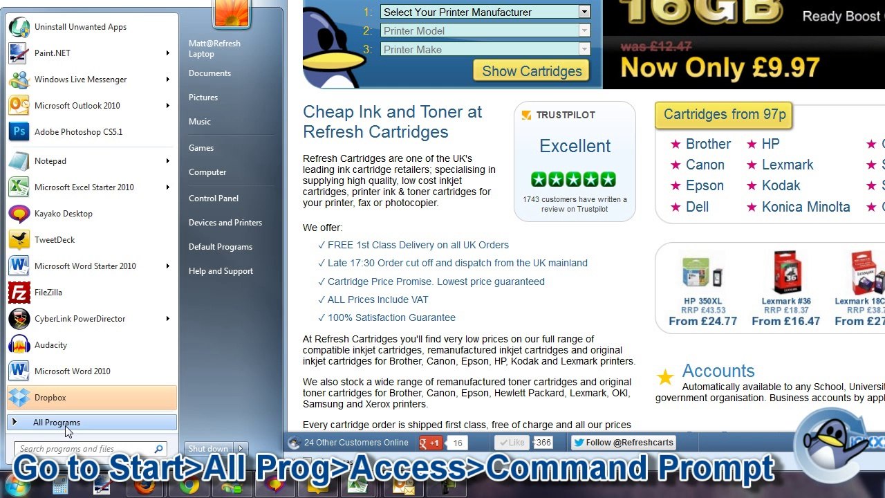 How to Uninstall a Printer (Windows 7)
