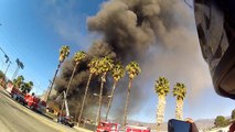 CRAZY BOWLING ALLEY FIRE IN SAN BERNARDINO, CA