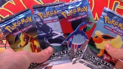 Opening 4 Pokemon Delta Species Booster Packs!