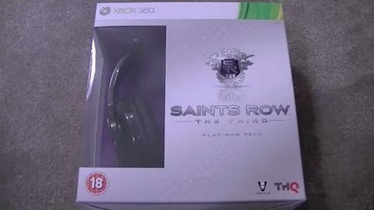 Saints Row The Third Platinum Pack Unboxing