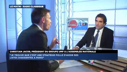 Christian Jacob, invité de Christophe Jakubyszyn avec LCI