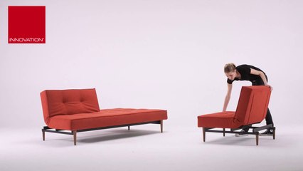 INNOVATION SPLITBACK AND SPLITCHAIR - WOOD LEGS