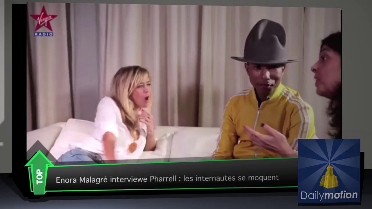 Top Média : mauvais buzz pour l'interview d'Enora Malagré avec Pharrell