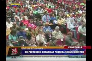 Venezuela: ministro admitió que gobierno no pretende erradicar la pobreza