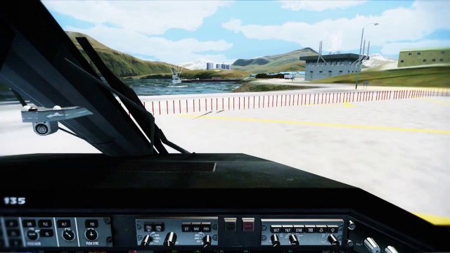 FSX Dutch Harbor Short Runway Takeoff ( Cockpit ) ( HD )