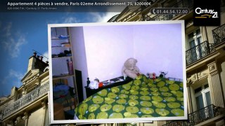 Appartement 4 pièces à vendre, Paris 02eme Arrondissement  75, 820000€