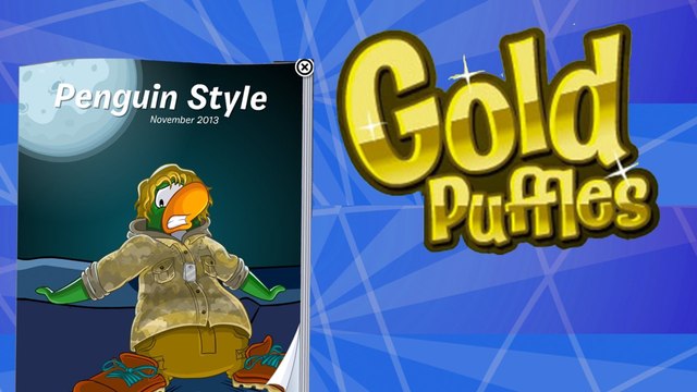 Club Penguin- November 2013 Catalog Cheats- Golden Puffle Revealed!