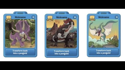Club Penguin- Prehistoric Party- Transform