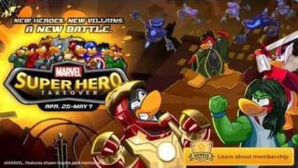 Club Penguin- Marvel Super Hero Takeover