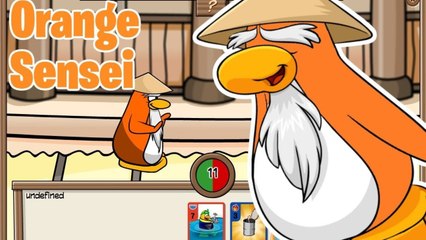 Club Penguin- Orange Sensei Glitch