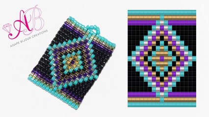 DIY Tutorial: Ciondolo Ethnic - Square Stitch in Italiano
