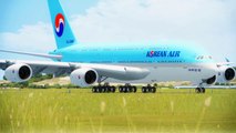 FSX Korean A380 Landing @ Athens ( HD )