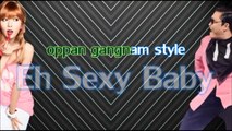 PSY - Gangnam Style (Karaoke/Instrumental) with lyrics feat. Hyuna