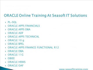 ONLINE IT TRAINING BY SEASOFT IT SOLUTIONS