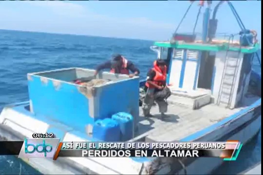 VIDEO: Así fue el rescate de los seis pescadores perdidos en mar de Huarmey