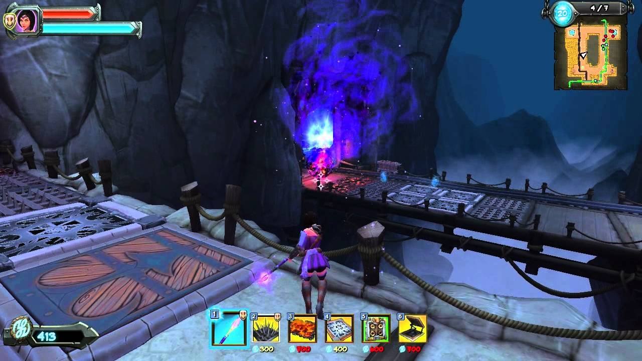 Orcs Must Die 2 Sorceress Playthrough - The Crossing