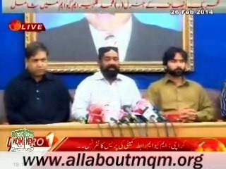 PTI leader Azhar Fakharuddin Join MQM: Press conference at Nine Zero