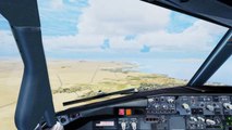 FSX PMDG Boeing 737 NGX Landing @ Sharm El Sheikh ( Cockpit ) ( HD )