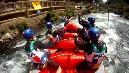 Le Team France Raft au championnat du monde de Rafting en Nouvelle-Zélande.