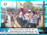 Realizan cadena humana por la paz en Cabudare