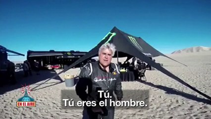 Jay Leno y Nani Roma saludan a Andreu Buenafuente